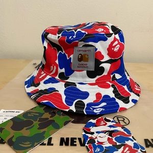 Bape x Carhartt London Exclusive Camo Bucket Hat